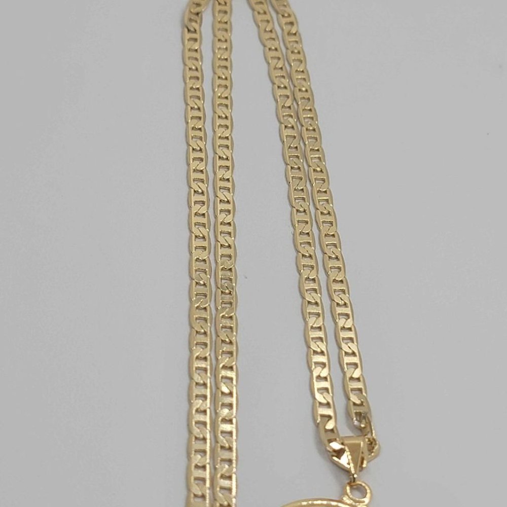 Last One Brand New Brazilian 18k Gold Filled Multi Lucky Charms Necklace - Picture 7 of 7